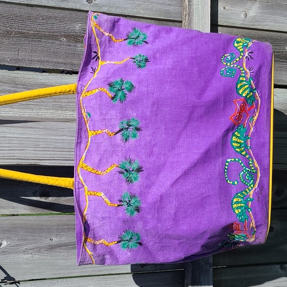 Handbags - Tropical Iguana Tote Bag Purse Handbag Plastic Lined